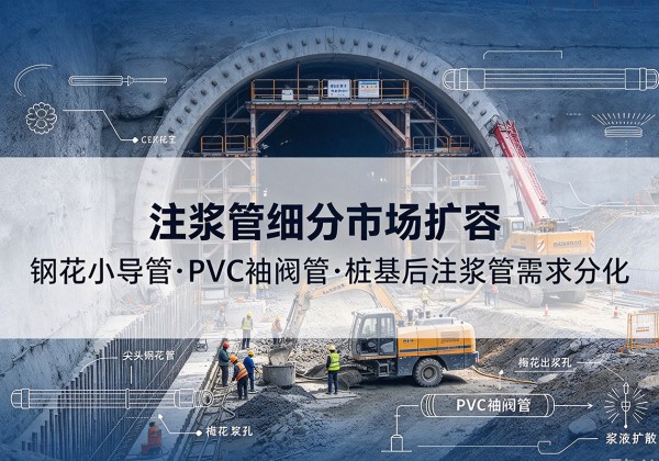 华坪注浆管细分市场扩容，隧道钢花小导管、PVC 袖阀管、桩基后注浆管需求分化